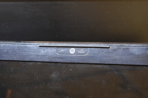 Web camera, attached to the monitor. Atyrau, Kazakhstan