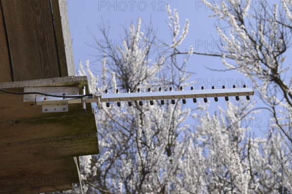 The antenna Yagi 3g for strengthening the signal Internet from a base station. Atyrau, Kazakhstan