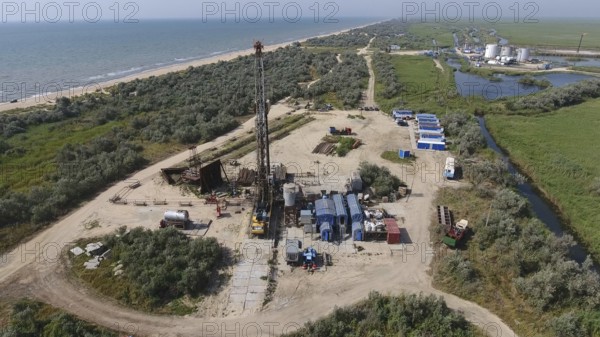 Carrying out repair of an oil well. Atyrau, Kazakhstan