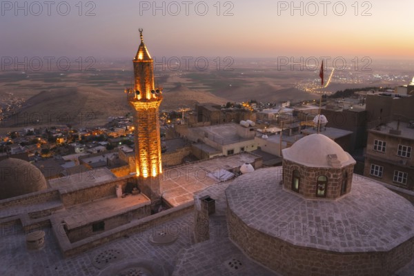 Mardin City sunset view in Turkey