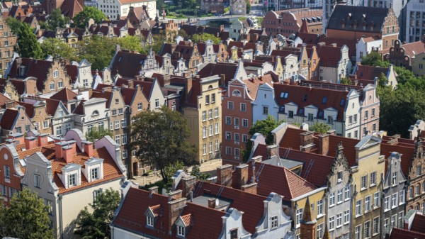 View of the Old Town, Gdansk, Gdansk, Poland
