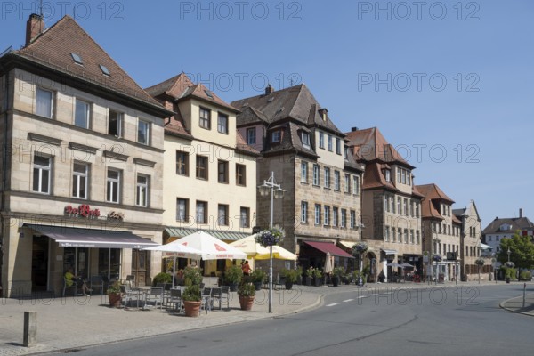 Building on Königstraße, Old Town, Fürth, Middle Franconia, Franconia, Bavaria, Germany
