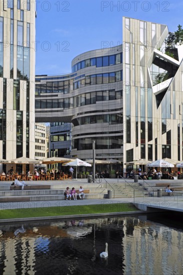 Kö-Bogen, modern architecture in urban renewal project, Düsseldorf, Rhineland, North Rhine-Westphalia, North Rhine-Westphalia, Germany