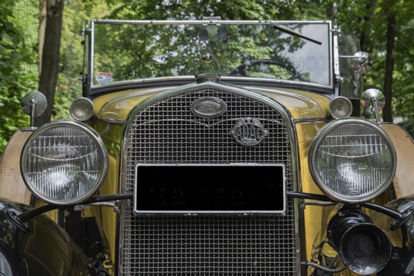 Vintage car model Ford A Roadster, front view, North Rhine-Westphalia, Germany