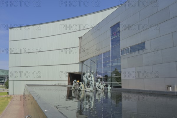 Fountain, art installation by Nina Beier, Women and Children, Museum of Contemporary Art Kiasma, Mannerheimintie, Helsinki, Finland