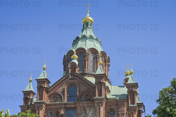 Uspenski Cathedral, Pormestarin Channel, Old Town, Helsinki, Finland