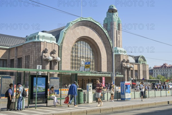 Central Station, Helsingin Päärautatieasema, Kaivokatu, Old Town, Helsinki, Finland