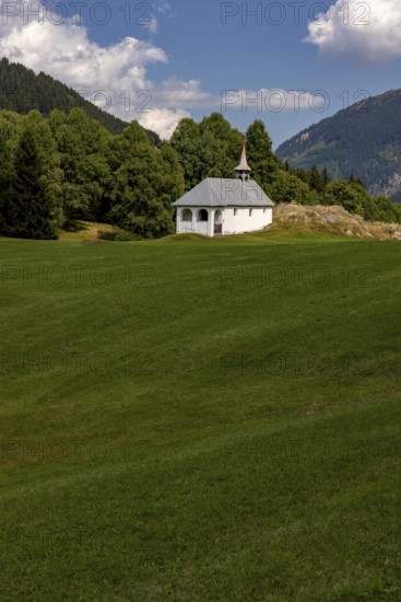 Caplutta S. Leci, chapel in the Surselva, Tujetsch, Sedrun, Graubünden, Switzerland