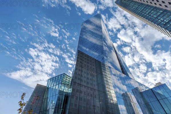 Israel, Tel Aviv financial business district skyline with and high tech offices