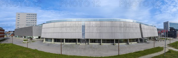 Panoramic view of Greenland capital Nuuk downtown city center