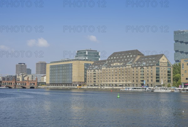 Egg house, Spreespeicher, Hotel nhow, Amazon Tower, Spree, Friedrichshain, Friedrichshain-Kreuzberg, Berlin, Germany