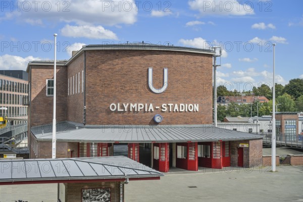 Metro station Olympiastadion, Charlottenburg, Berlin, Germany