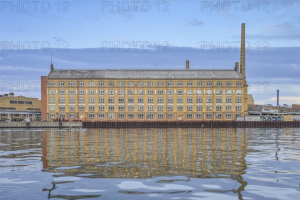 Old warehouse on the Spree, Wilhelminenhof, Oberschöneweide, Berlin, Germany