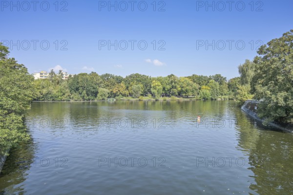 Dreiländereck, confluence Landwehrkanal, Neuköllner Schifffahrtskanal, Neukölln, Treptow, Kreuzberg, Friedrichshain-Kreuzberg, Berlin, Germany