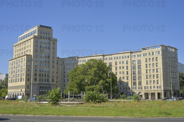 Residential building from the 1950s, GDR socialist housing, Strausberger Platz, Friedrichshain, Berlin, Germany