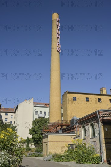 Chimney, Futuring Installation, former Bötzow Brewery, Prenzlauer Allee, Prenzlauer Berg, Pankow, Berlin, Germany