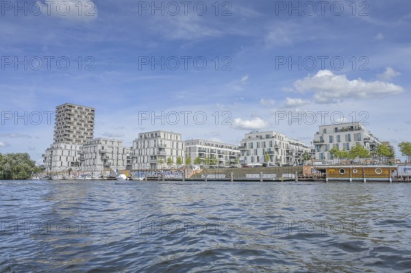 Havel, new buildings, residential tower, residential buildings, Waterkant, Wasserstadt, Daumstraße, Haselhorst, Spandau, Berlin, Germany