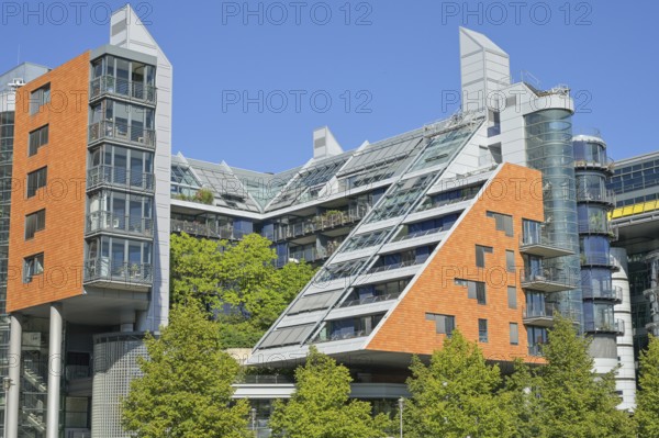 Residential and office buildings, Tilla-Durieux-Park, Potsdamer Platz, Tiergarten, Mitte, Berlin, Germany