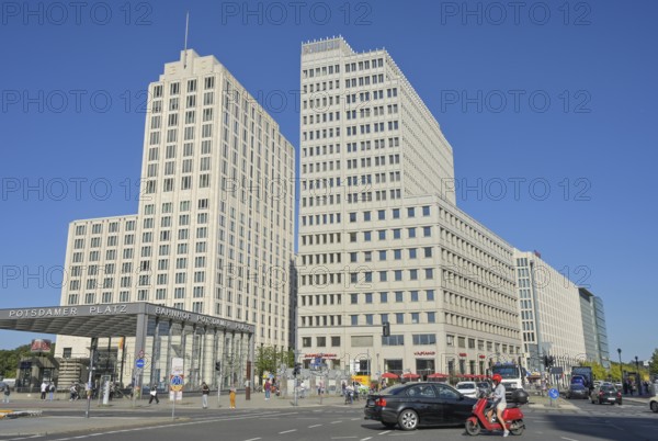 Train station, Hotel Ritz Carlton, Beisheim Centre, Potsdamer Platz, Tiergarten, Mitte, Berlin, Germany