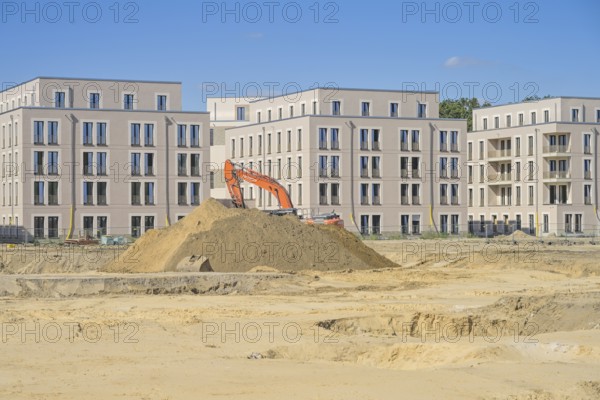 New buildings, construction site, Daumstraße, Haselhorst, Spandau, Berlin, Germany