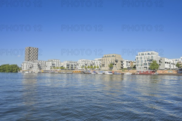 Havel, new buildings, residential tower, residential buildings, Waterkant, Wasserstadt, Daumstraße, Haselhorst, Spandau, Berlin, Germany