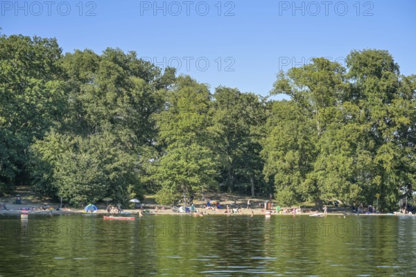 Bathing area Arbeiterstrand, Tegeler See, Tegel, Reinickendorf, Berlin, Germany