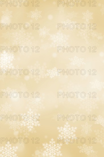 Christmas background golden Christmas background card Christmas card with text free space Copyspace and snow in winter snowflakes in Stuttgart, Germany