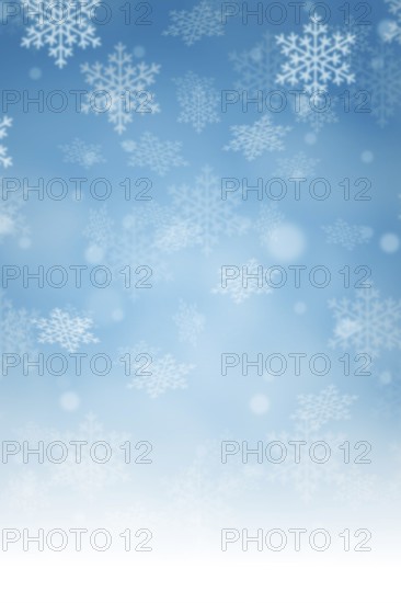 Christmas background blue Christmas background card Christmas card with text free space Copyspace and snow in winter in Stuttgart, Germany