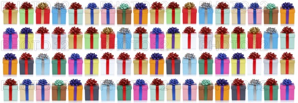 Colourful Christmas gifts for Christmas background banner gifts birthday presents in Stuttgart, Germany