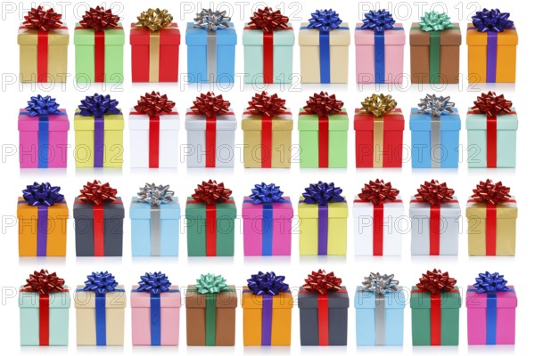 Colourful Christmas gifts for Christmas background gifts birthday gifts isolated free in Stuttgart, Germany