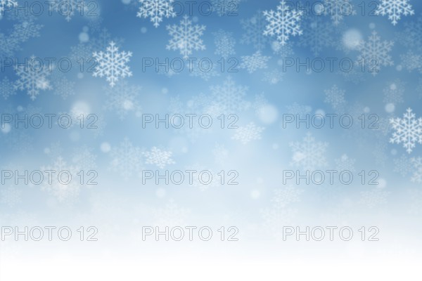 Christmas background blue Christmas background card Christmas card with text free space Copyspace and snow in winter in Stuttgart, Germany