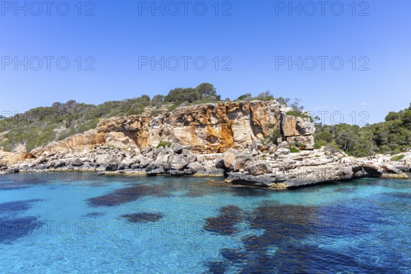 Cala S'Almonia beach on the island of Majorca in the Mediterranean Sea holiday in Cala S'Almonia, Spain