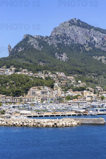 Port de Soller on Majorca holidays by the sea travel mountains landscape in Port de Sóller, Spain