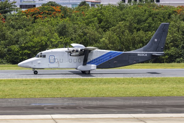 An Air Cargo Carriers Short 360-100 aircraft with registration N601CA at San Juan Airport, Puerto Rico