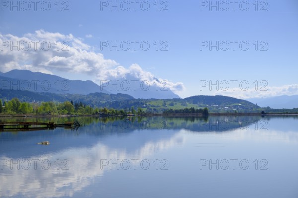 Lake Pressegger See, near Hermagor, Gailtal, Carinthia, Austria