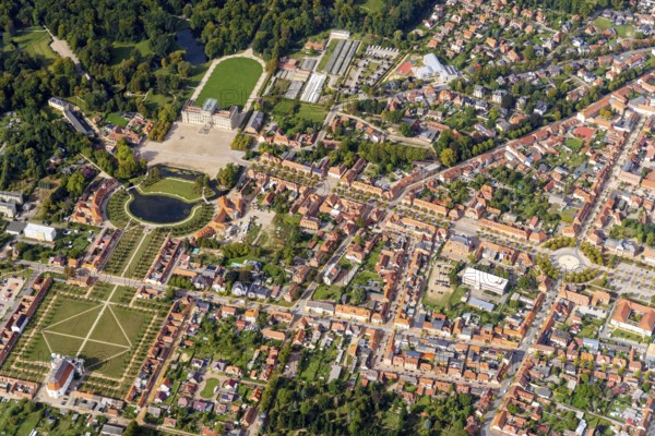 Ludwigslust, castle, church, town, townscape, Versailles of the North, residential town, Mecklenburg-Western Pomerania, Germany