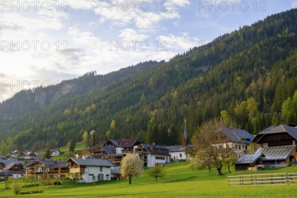 Evening atmosphere at Lake Weissensee, near Techendorf, Carinthia, Austria