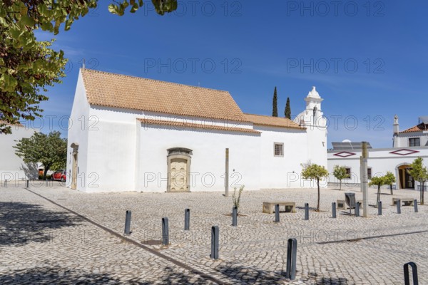 The old town centre of Tavira, the Catholic church Ermida de Santa Ana in the Algarve, Portugal