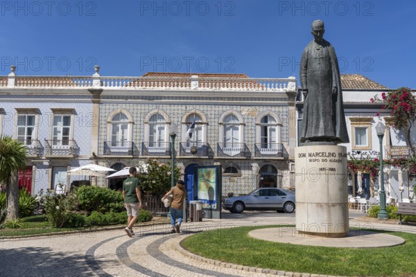 The old town of Tavira, at Praça Dr António Padinha, in the Algarve, Portugal