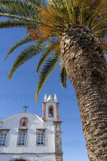 The Catholic church Igreja de Nossa Senhora da Ajuda ou de São Paulo in the old town of Tavira, at Praça Dr António Padinha, in the Algarve, Portugal