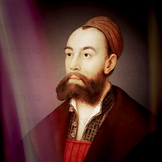Anton Fugger, 1493 – 1560, German merchant, banker, and member of the Fugger family, digitally edited according to a painting by Johannes Maler zu Schwaz