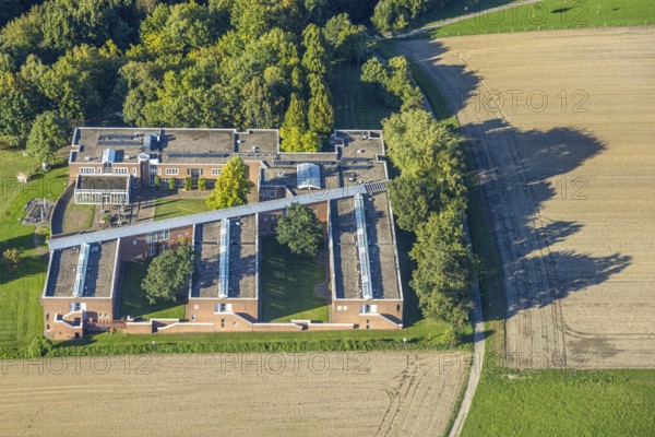 Aerial view, Recklinghausen Academy of Justice, Hillen, Recklinghausen, Ruhr area, North Rhine-Westphalia, Germany