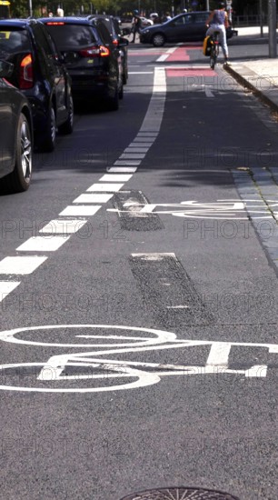 Bicycle, path, marking, Germany