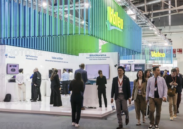 Automotive supplier, technology company VALEO. IAA MOBILITY in Munich. The motor show presents itself as a holistic mobility trade fair. Munich, Bavaria, Germany