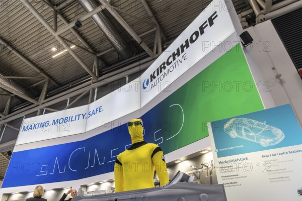 Exhibition stand of the automotive supplier Kirchhoff Automotive. IAA MOBILITY in Munich. The motor show presents itself as a holistic mobility trade fair. Cars continue to take centre stage, however, and Chinese manufacturers are gaining ground. Munich, Bavaria, Germany