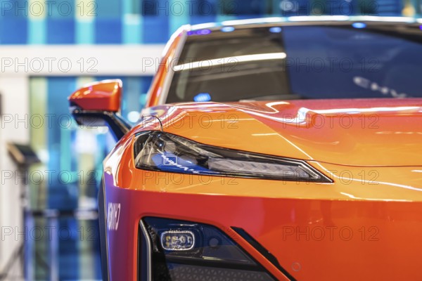 Exhibition stand of the Chinese manufacturer Changan. The Avatr brand is positioned in the premium segment and benefits from the technological support of Huawei and the battery technology of CATL. IAA MOBILITY in Munich. The motor show presents itself as a holistic mobility trade fair. Cars continue to take centre stage, however, and Chinese manufacturers are gaining ground. Munich, Bavaria, Germany