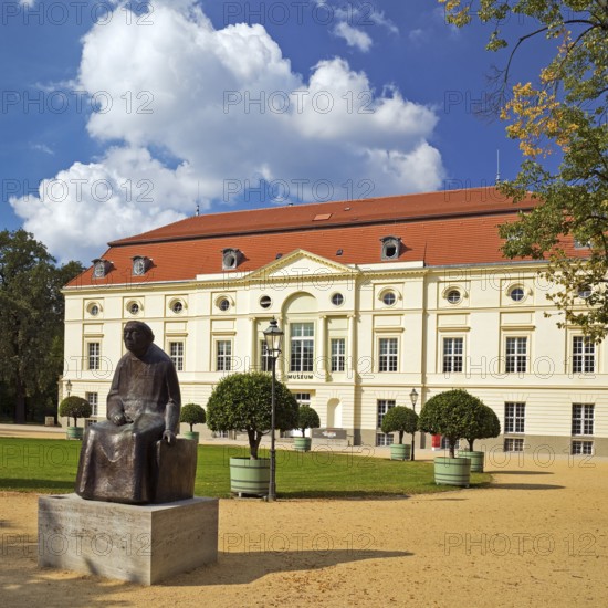 Käthe Kollwitz monument by Gustav Seitz in front of the Käthe Kollwitz Museum Berlin, theatre building, Charlottenburg Palace, Berlin, Germany