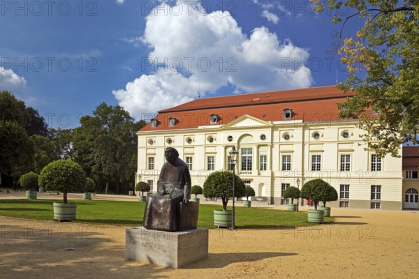 Käthe Kollwitz monument by Gustav Seitz in front of the Käthe Kollwitz Museum Berlin, theatre building, Charlottenburg Palace, Berlin, Germany