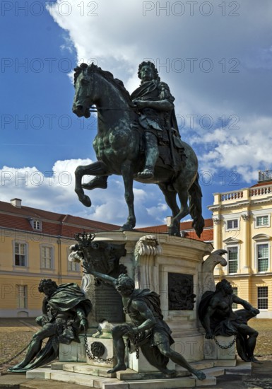 Equestrian statue of the Great Elector in the Court of Honour, Charlottenburg Palace, Berlin, Germany