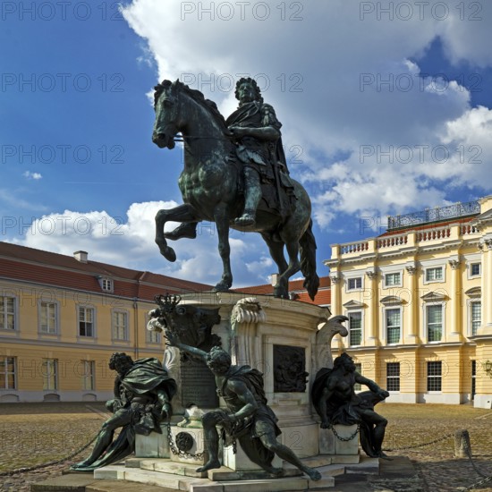 Equestrian statue of the Great Elector in the Court of Honour, Charlottenburg Palace, Berlin, Germany